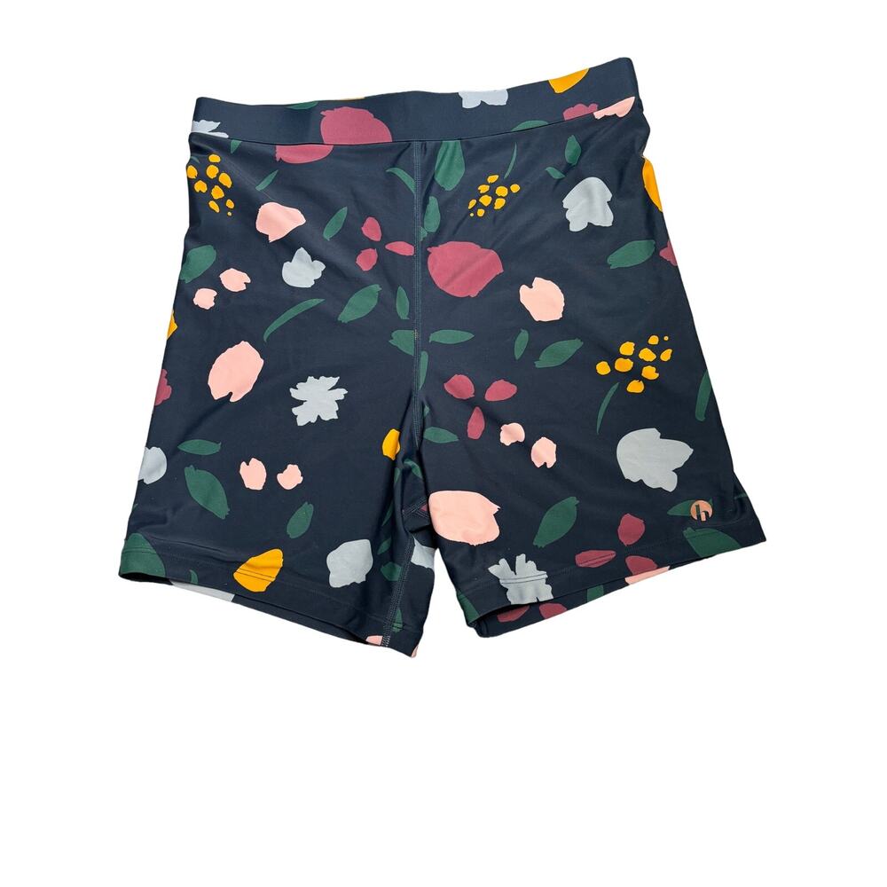 Honey Mark twilight bouquet Spicy Biker Shorts Size Large NWT